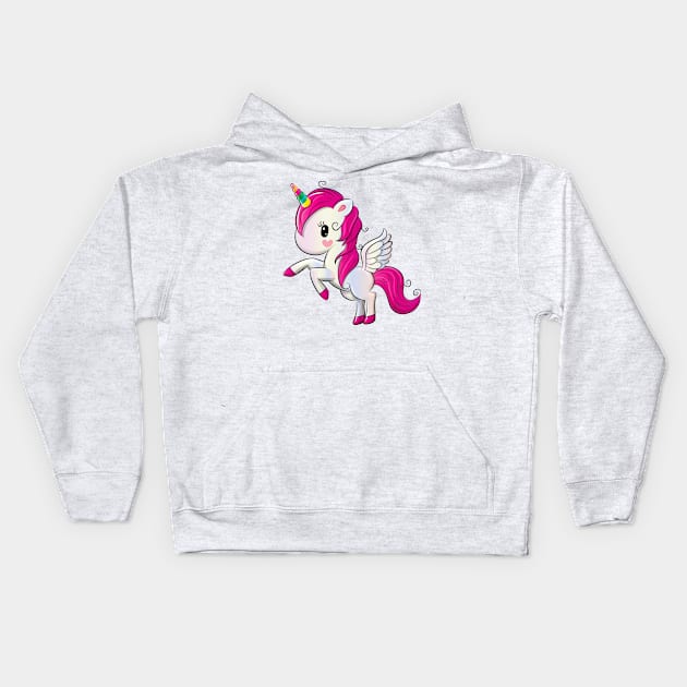 Little Pony Unicorn Lover T-shirt Gift Clothing Kids Hoodie by MIRgallery